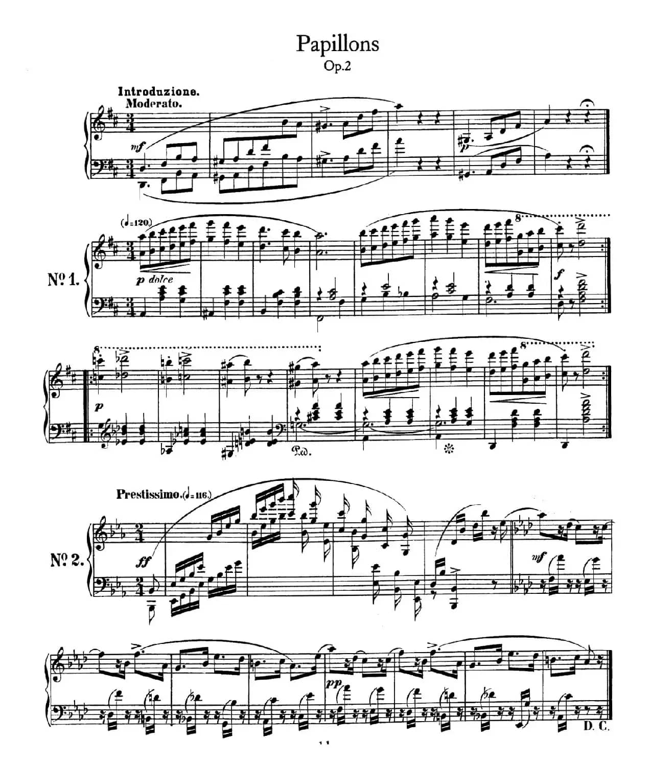 Pappillons Op.2（蝴蝶）