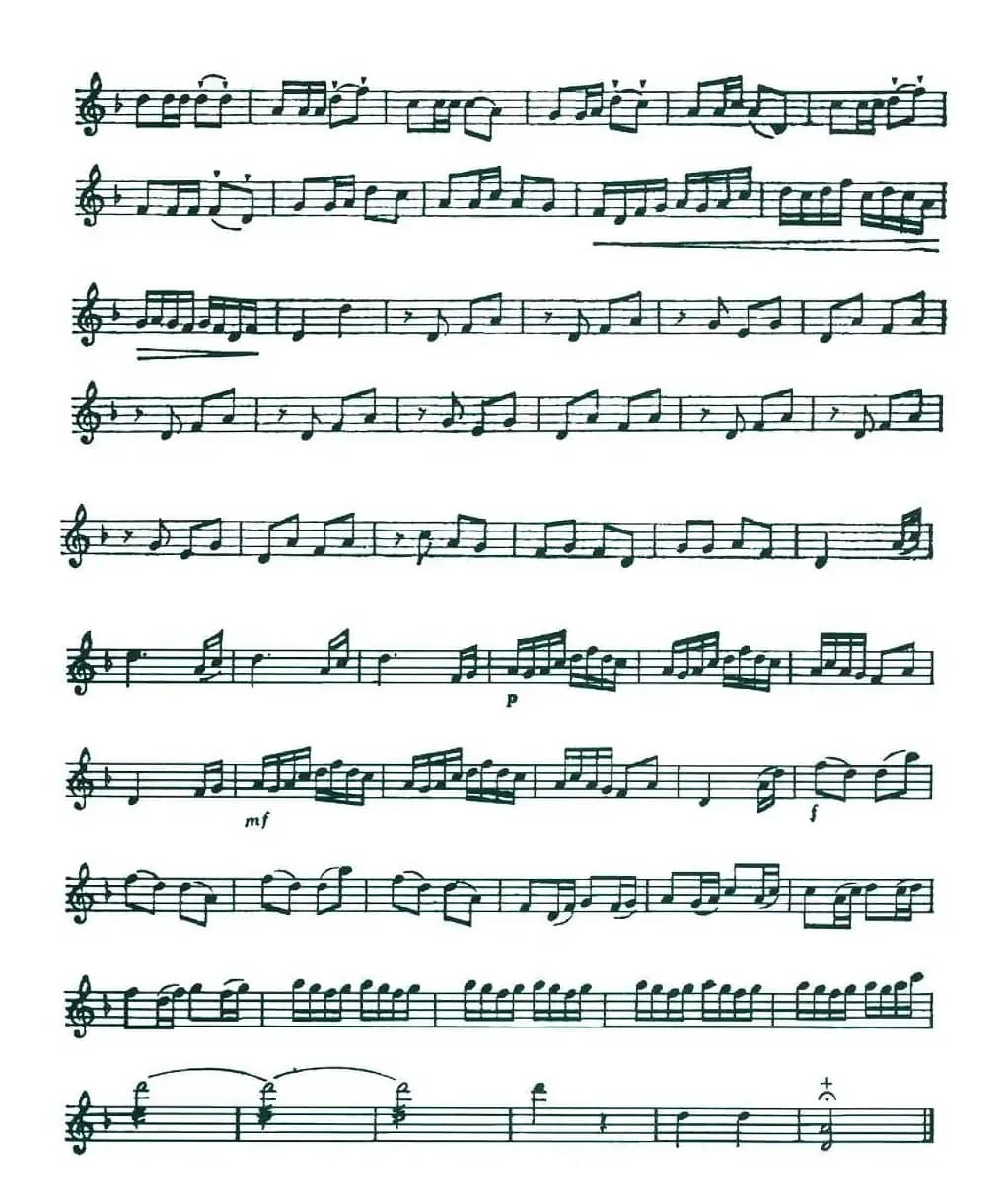 赛马（黄海怀曲、五线谱）