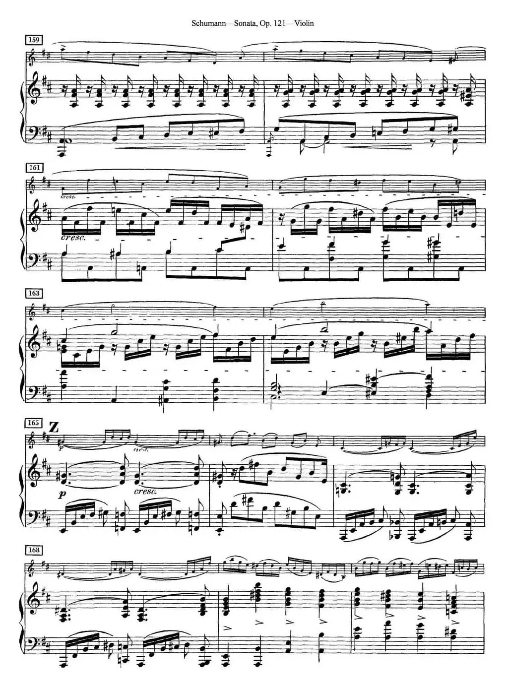 Violin Sonata Op.121（小提琴+钢琴伴奏）