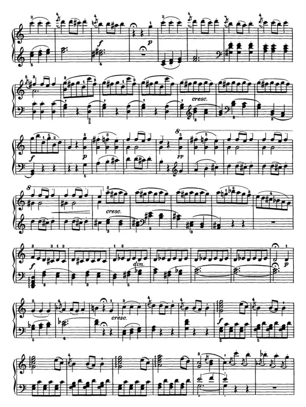 海顿 钢琴奏鸣曲 Hob XVI 50 in C major