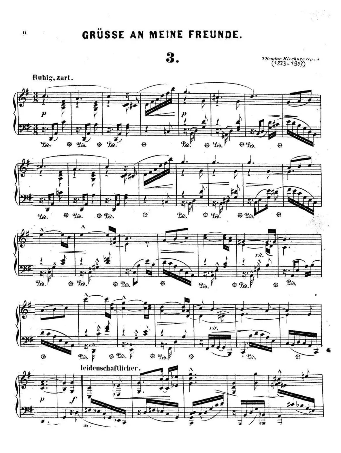 Gruesse An Meine Freunde Op.5(致朋友们的问候·3)