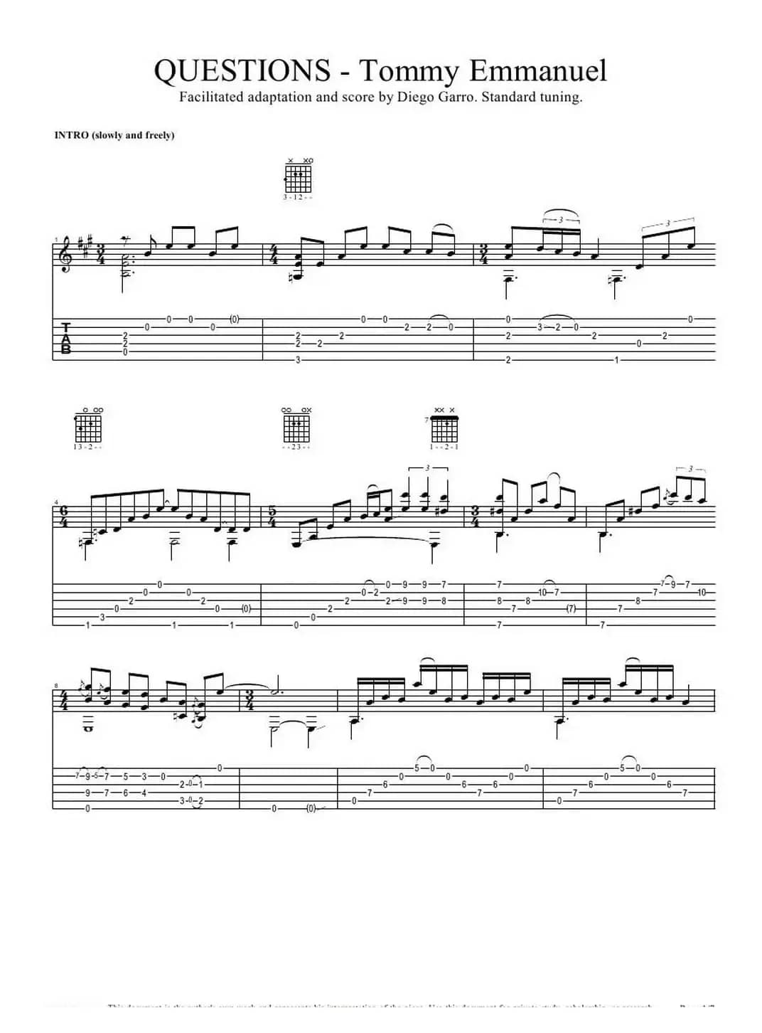 tommy emmanuel： questions Tommy Emmanuel（指弹吉它）