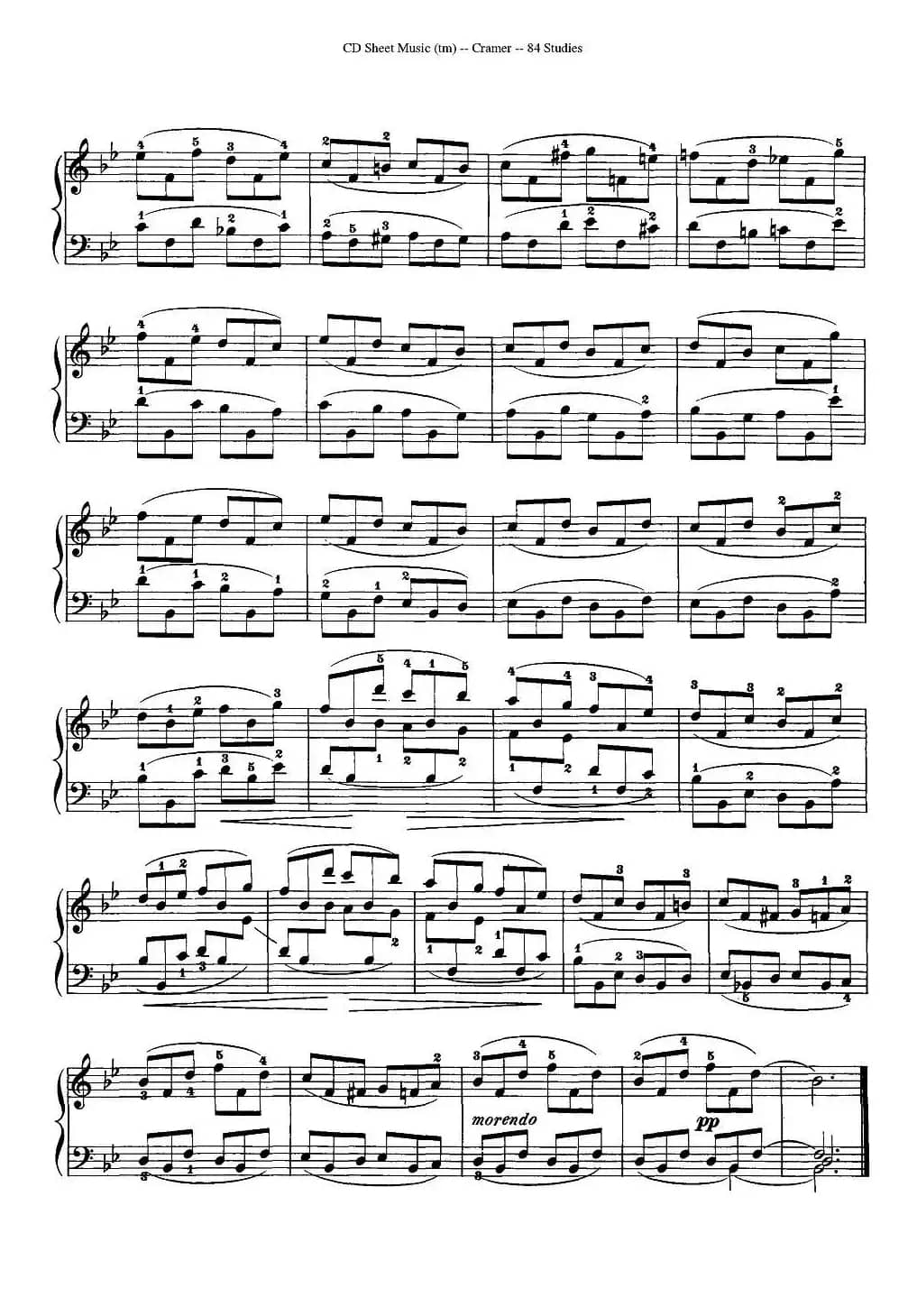 Cramer - 84 exercices（6—10）（克拉莫84首钢琴练习曲）