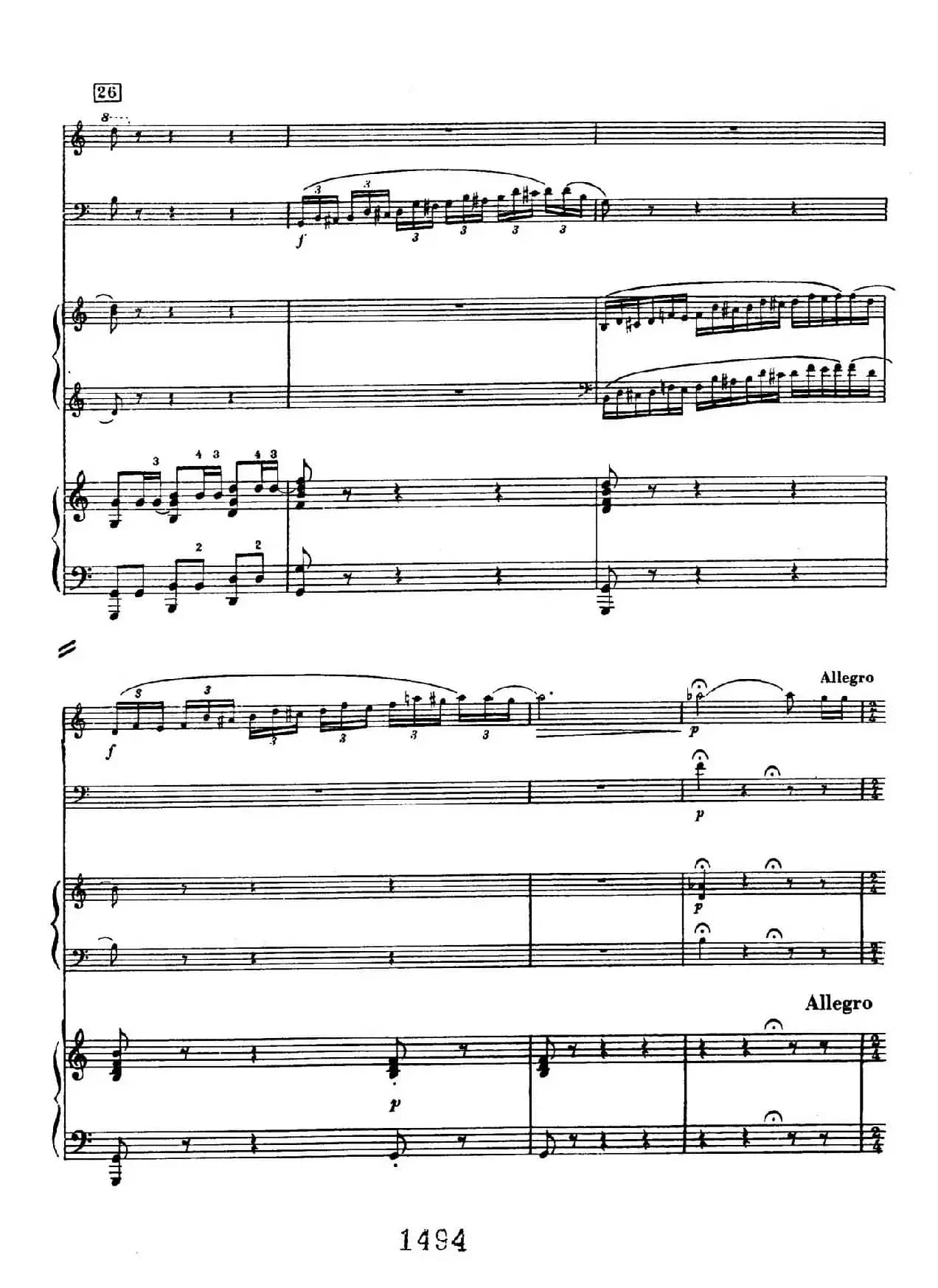 Triple Concerto in C Major Op.56(C大调三重协奏曲·双钢琴·Ⅲ)