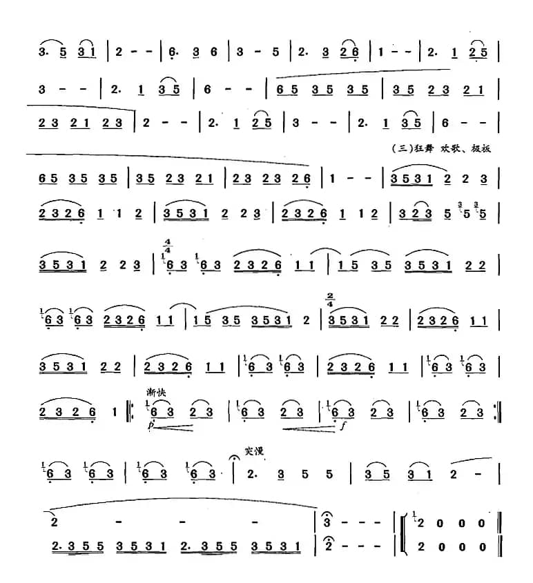 葫芦丝、巴乌九级考级曲目：红军留下一首歌