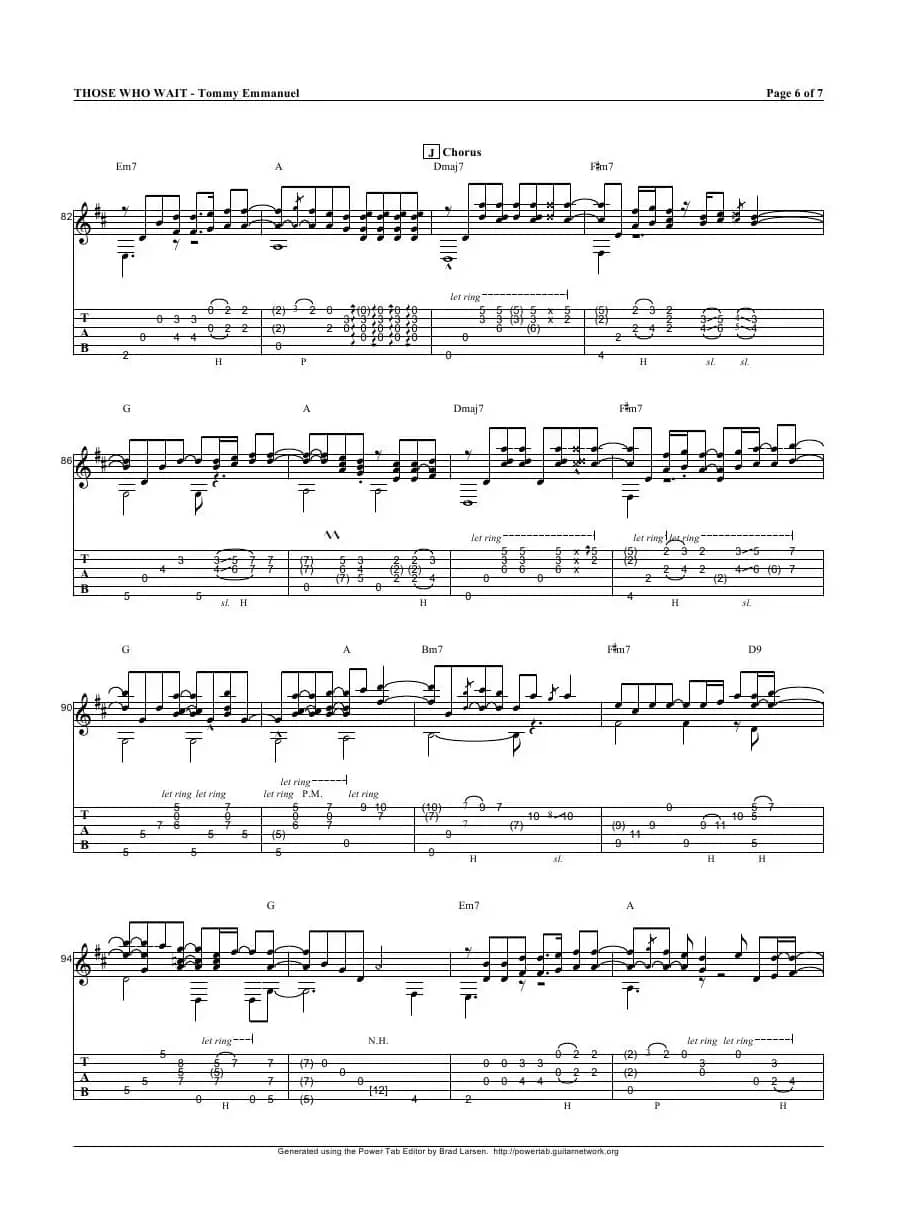 tommy emmanuel：those who wait（指弹吉它）