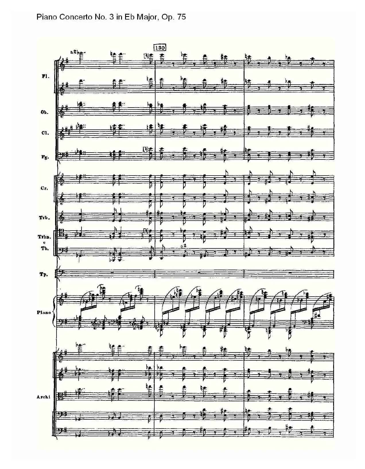 Piano Concerto No.3 in Eb Major,Op.75（Eb大调第三钢琴协奏曲）
