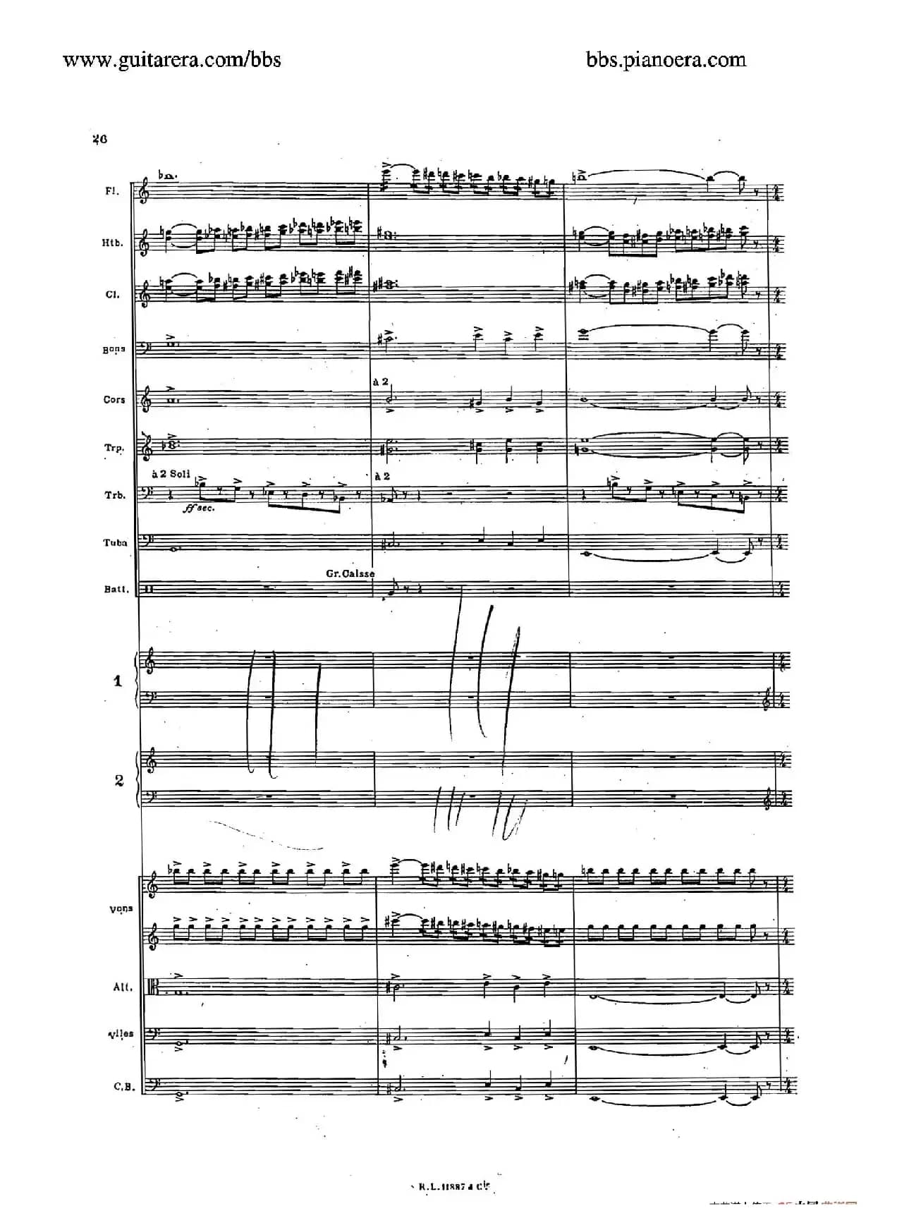 Concerto for 2 Pianos in d Minor（d小调双钢琴协奏曲·总谱）