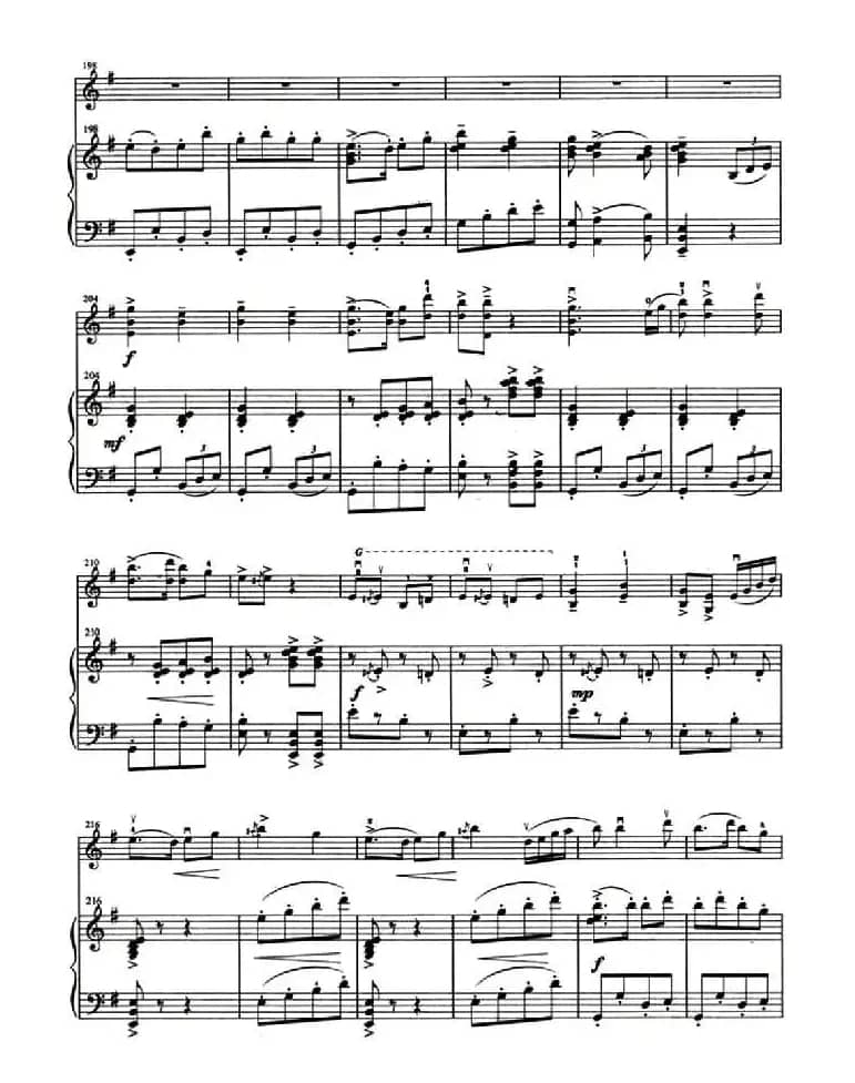 心中的太阳红又红（小提琴+钢琴伴奏）