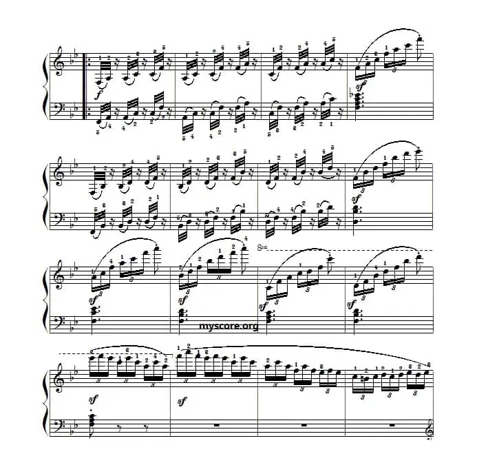 车尔尼（Czerny）849第19首曲谱及练习指导