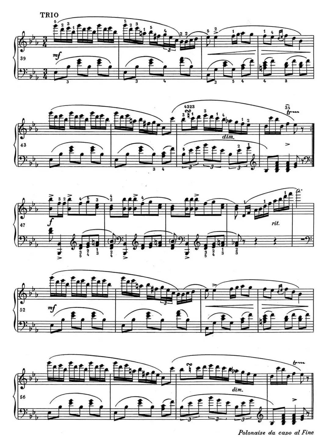 肖邦 波兰舞曲 Op.posth.P.1 No.2 降A大调