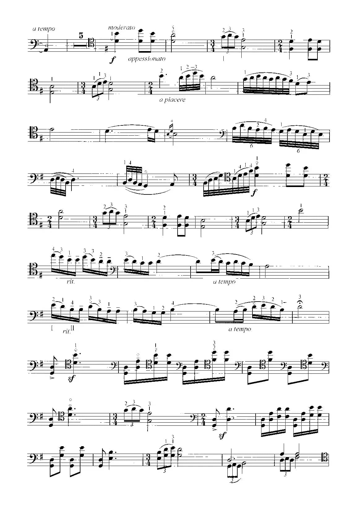 幻想曲（大提琴独奏）