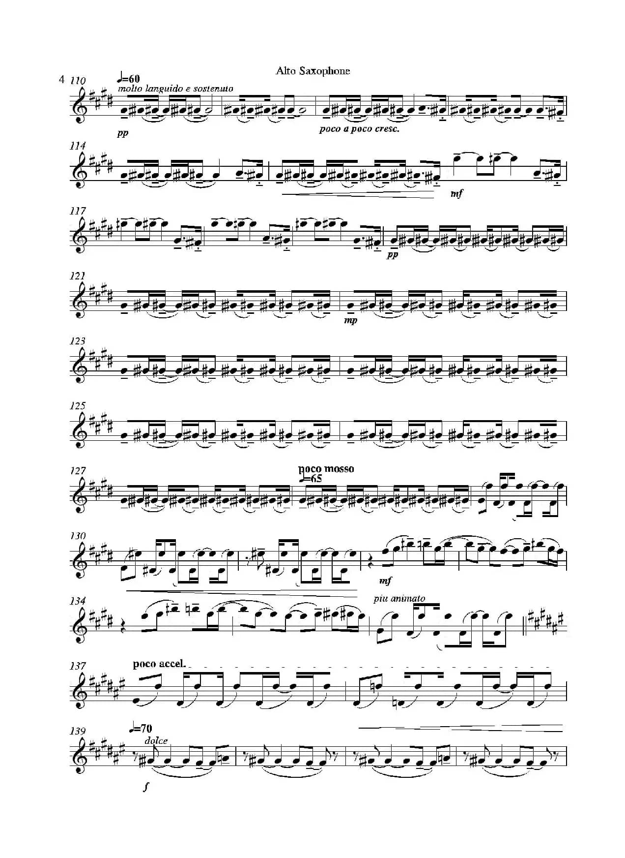 Grigri（四重奏中音萨克斯分谱）