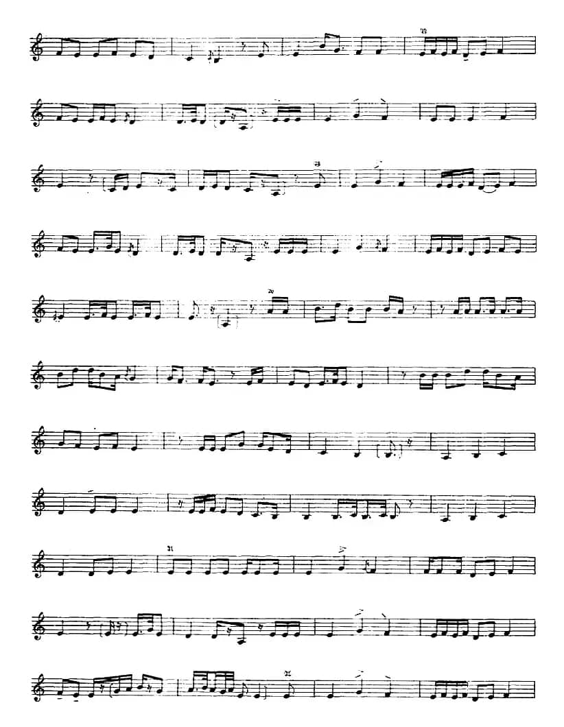 十二木卡姆：Ⅷ 乌夏克木卡姆 368——378（主旋律谱）