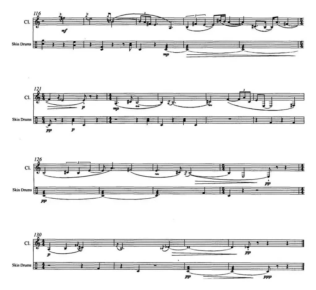 皮影（单簧管与打击乐）