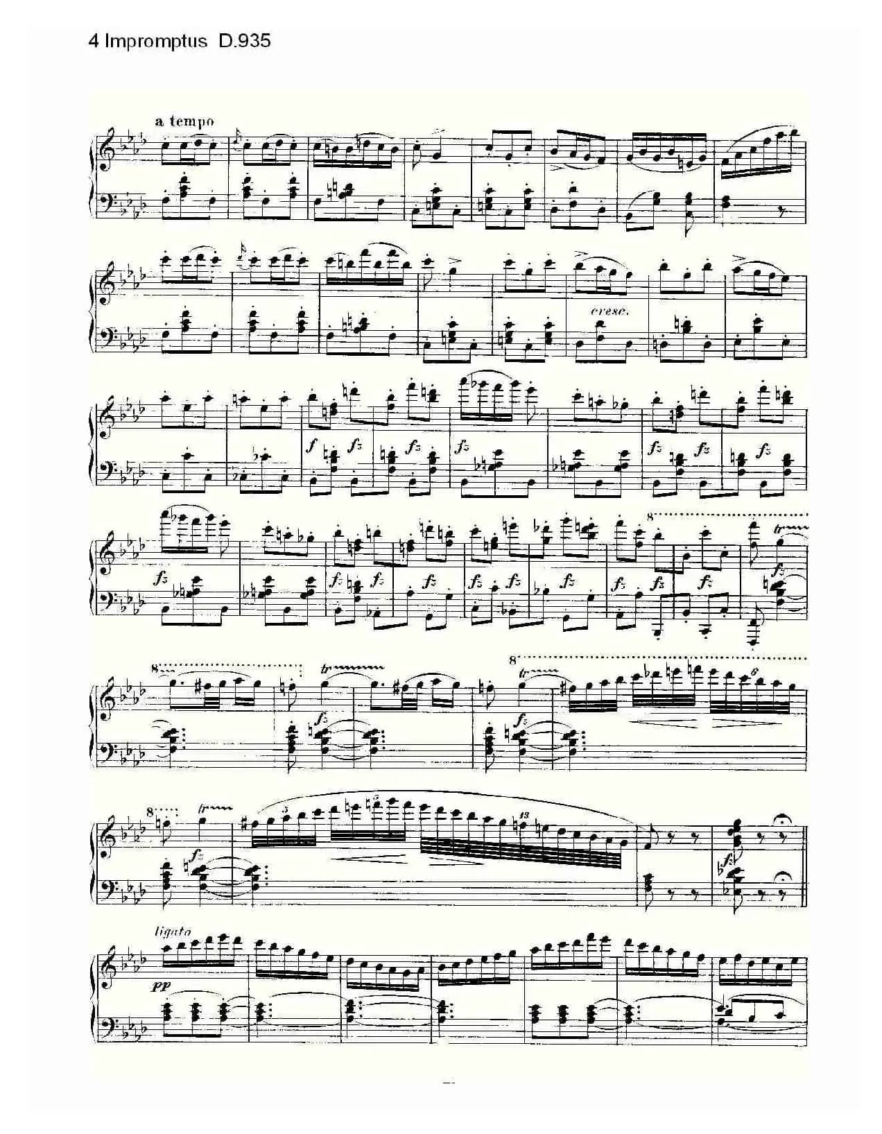4 Impromptus D.935（4人即兴演奏D.935）