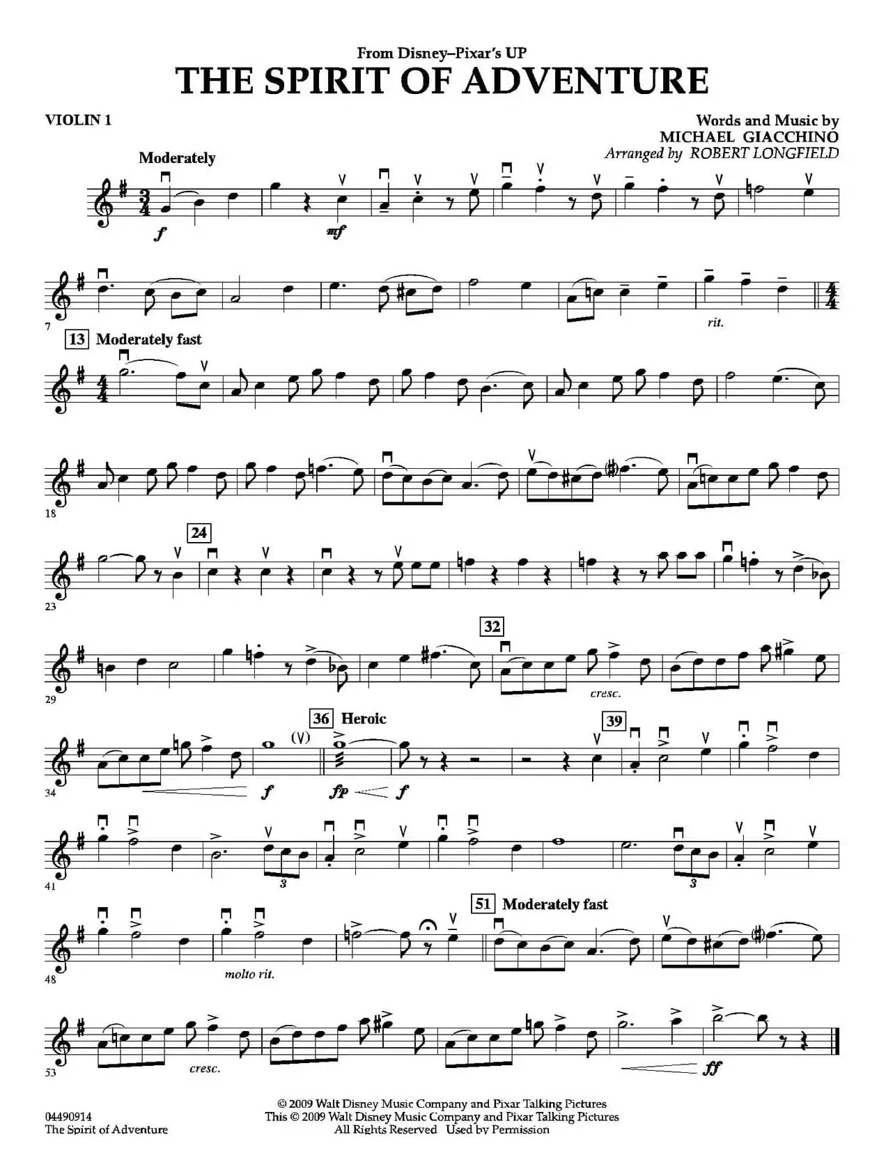 The Spirit of Adventure（交响弦乐团分谱）