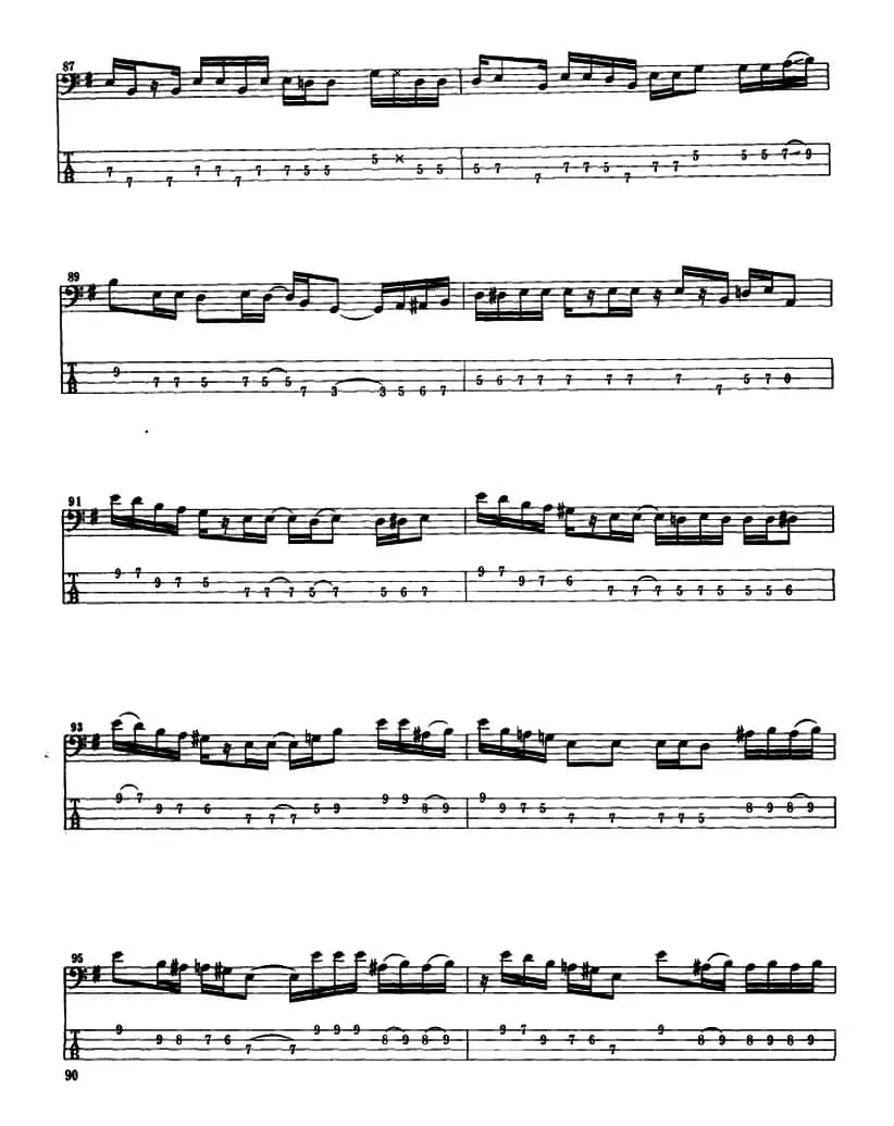 电贝司专业等级第六级(三、自选曲目)