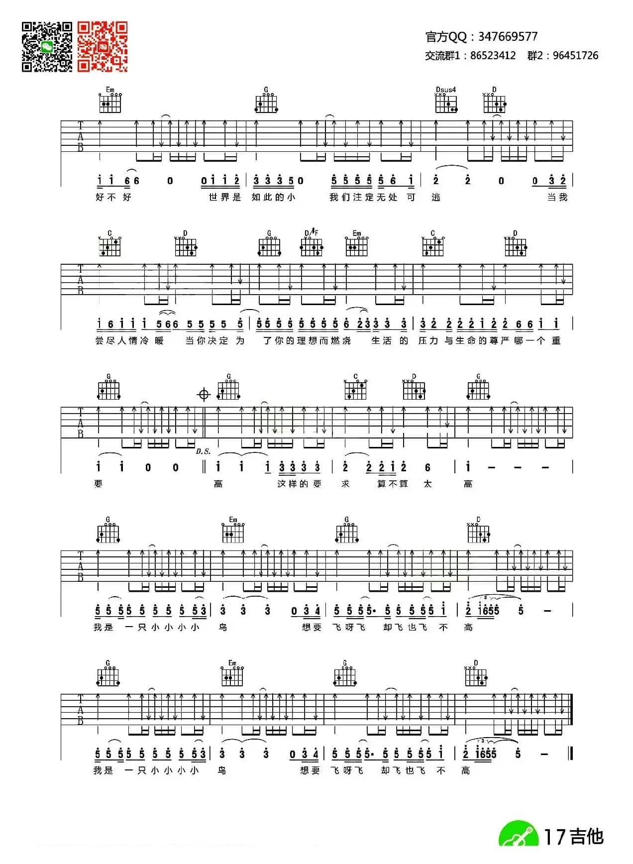 我是一只小小鸟（齐元义编配版）