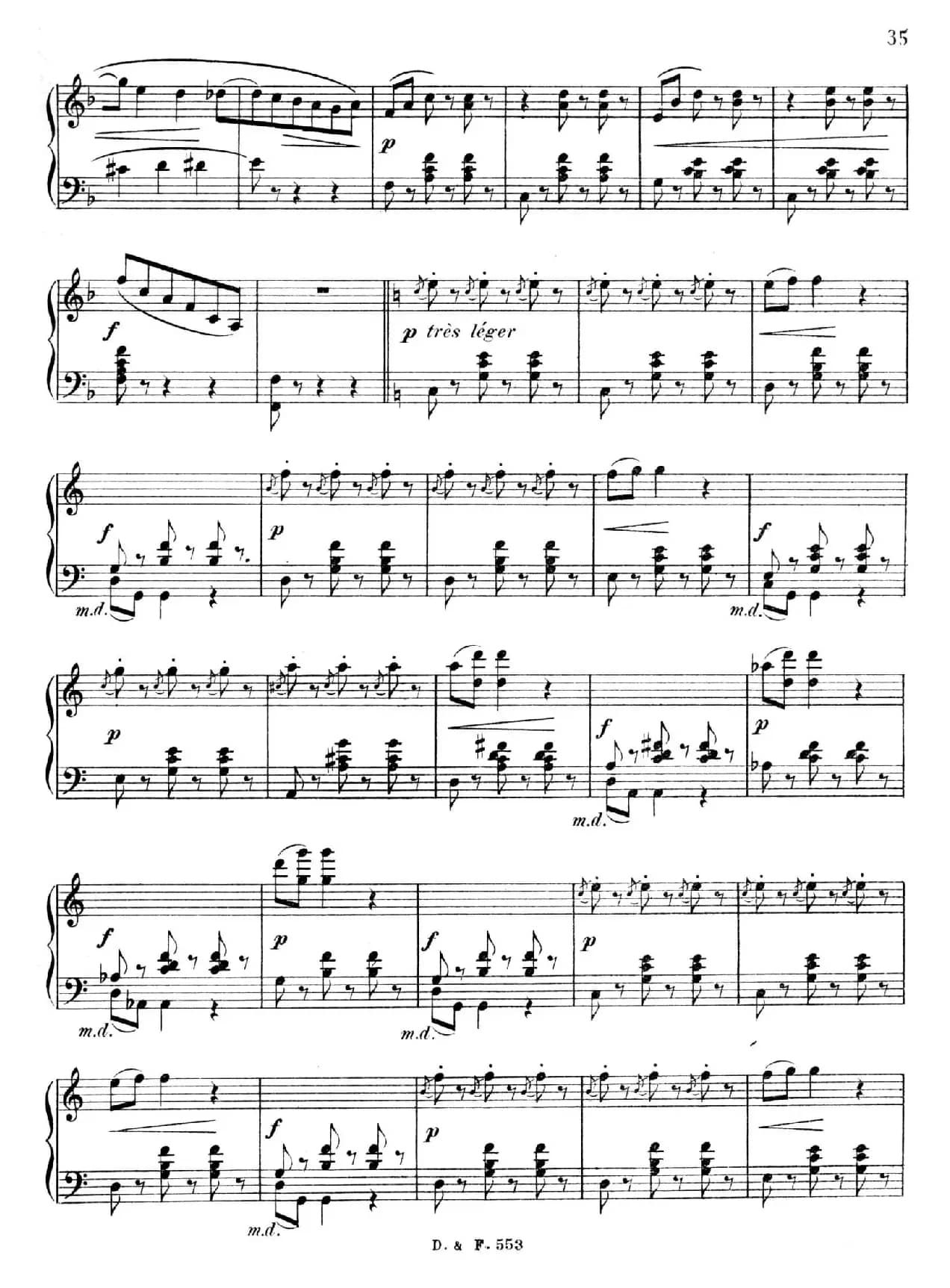 F大调第四圆舞曲 Valse No.4 （Op.90）