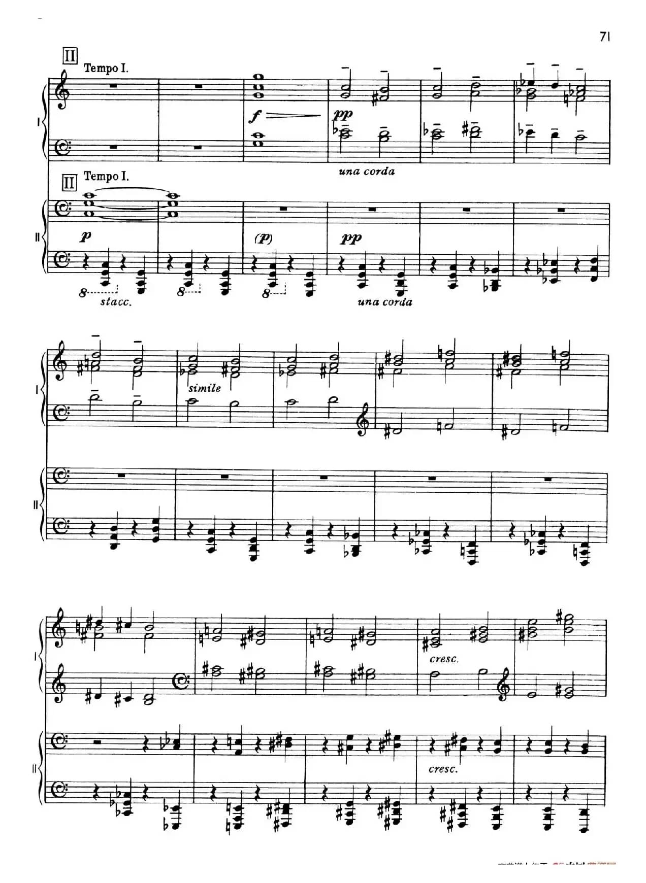 The Planets Op.32（双钢琴）（行星·第五乐章 土星—老年使者）