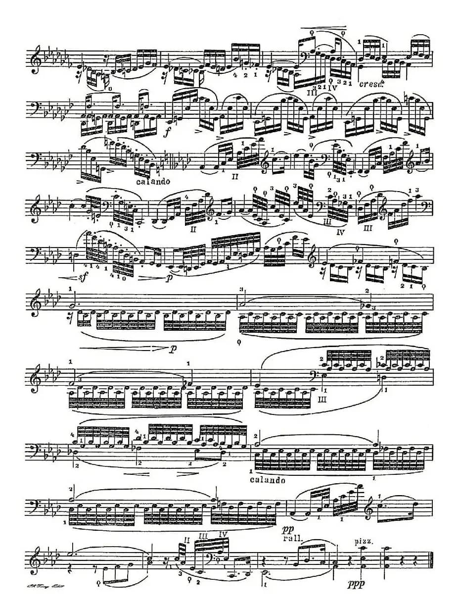 A. Piatti 12 Caprice Op.25（皮阿蒂 12首大提琴随想曲) 第六）