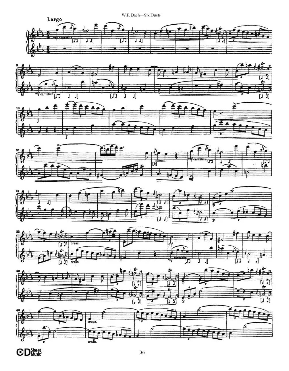 Six Duets（6首二重奏）（5）