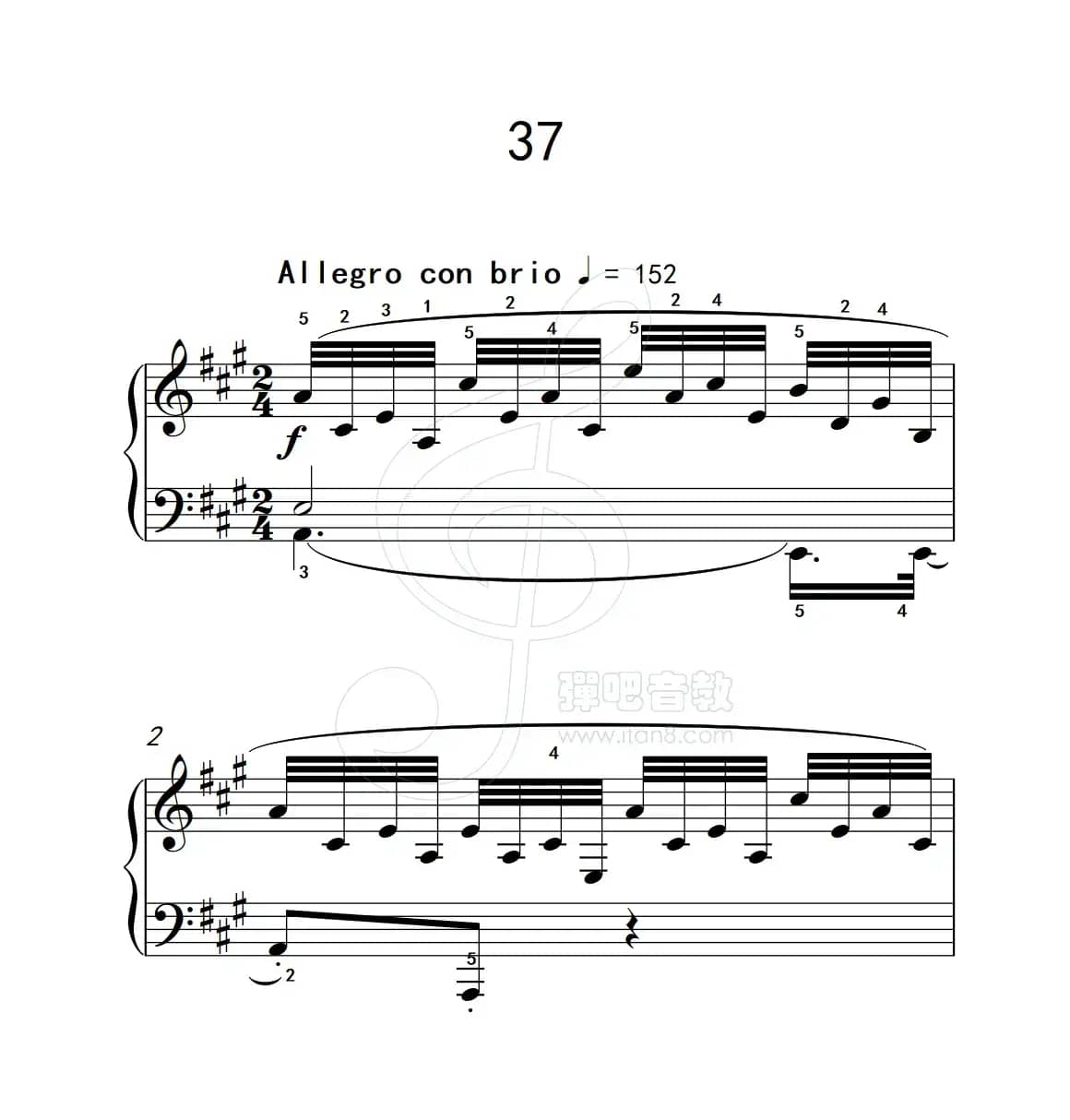 练习曲 37（克拉莫钢琴练习曲60首）