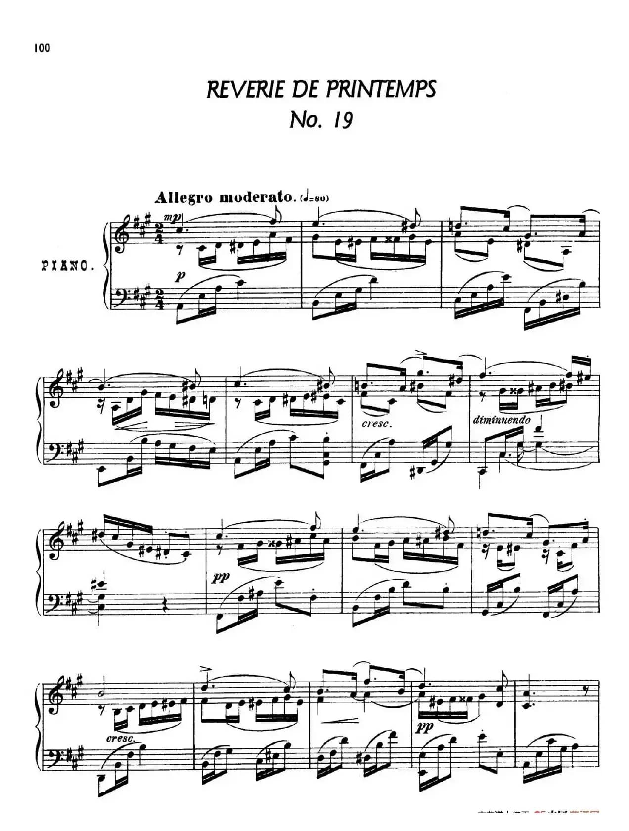 24 Characteristic Pieces Op.36(24首性格小品·19)