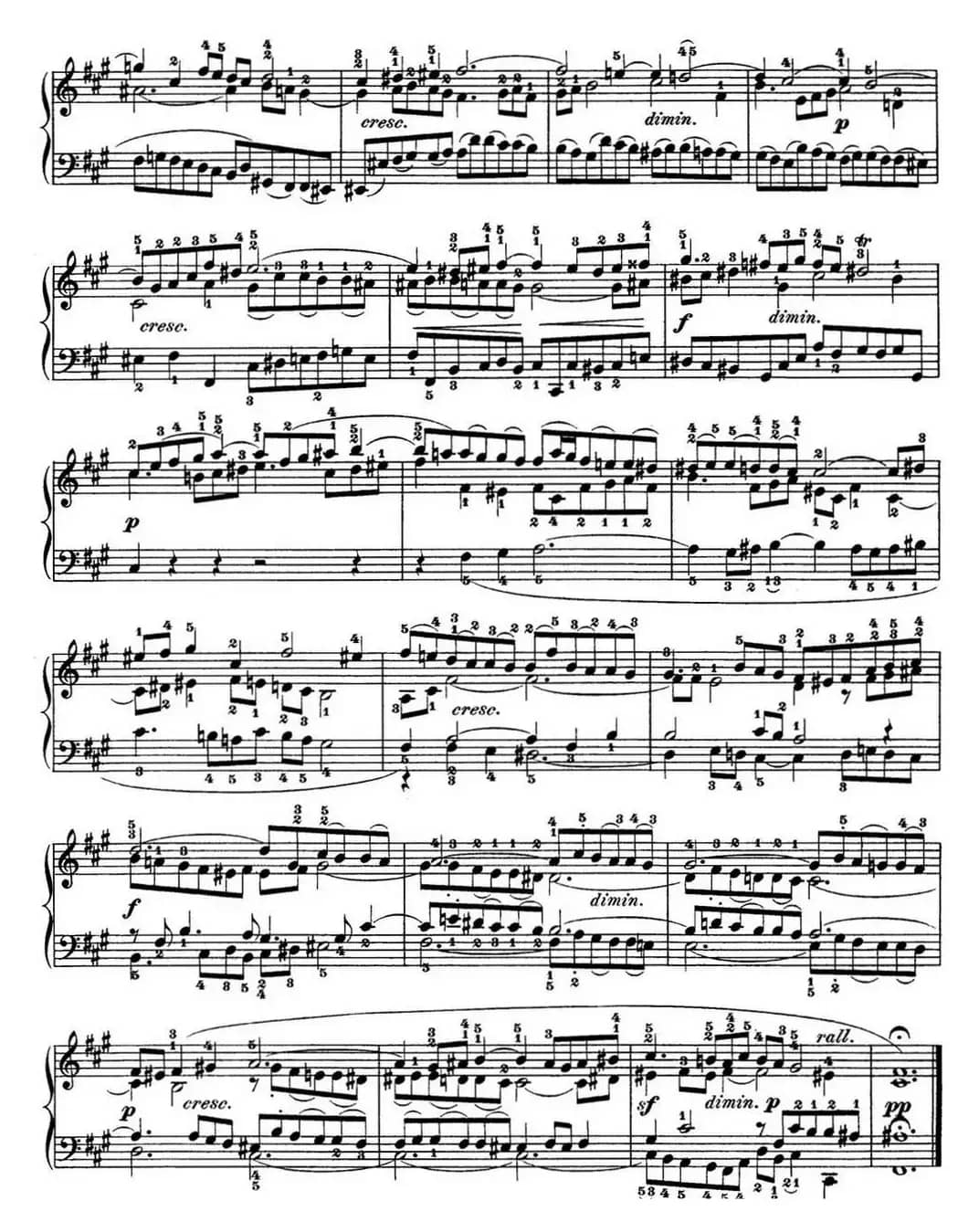 巴赫《平均律钢琴曲集·第一卷》之赋格曲（NO.14）