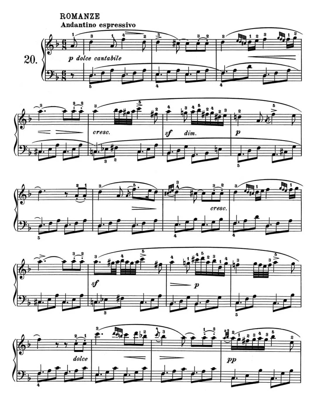 25首车尔尼Op.748练习曲（NO.20）