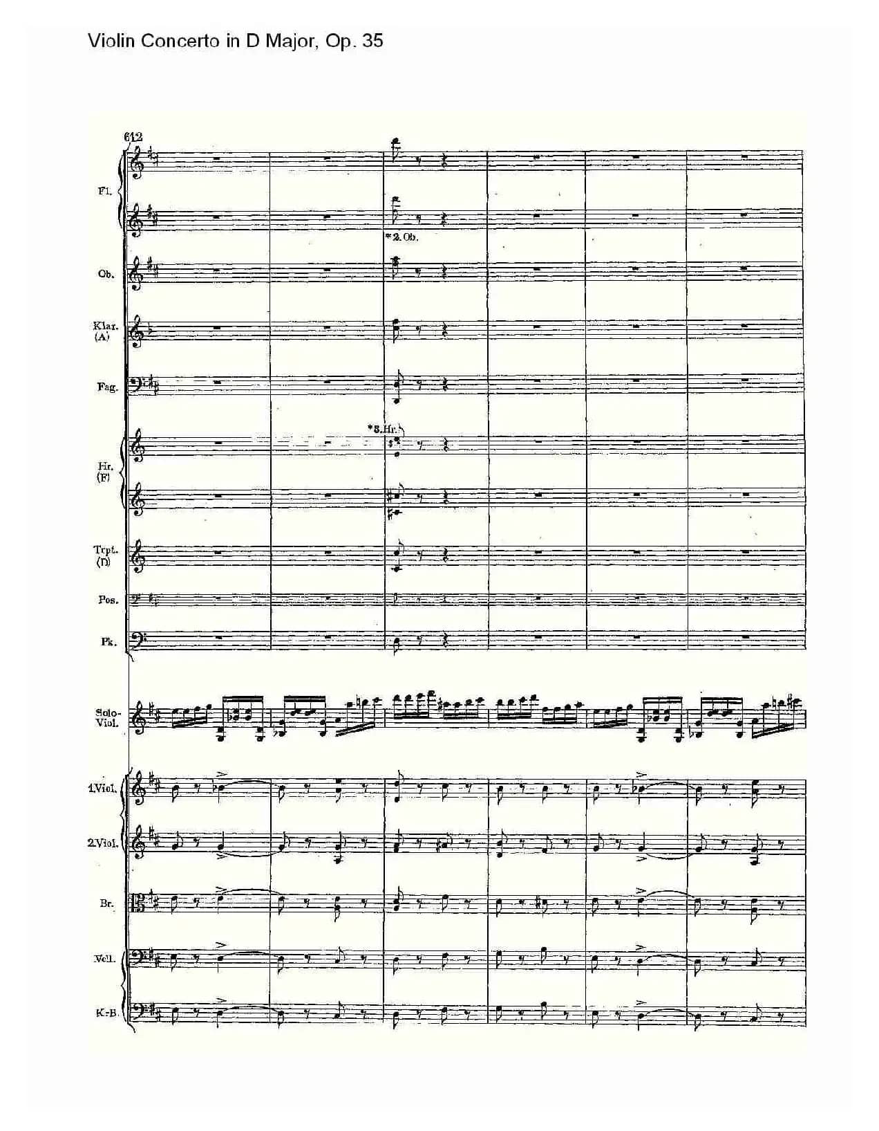 D大调小提琴协奏曲, Op.35第三乐章（二）