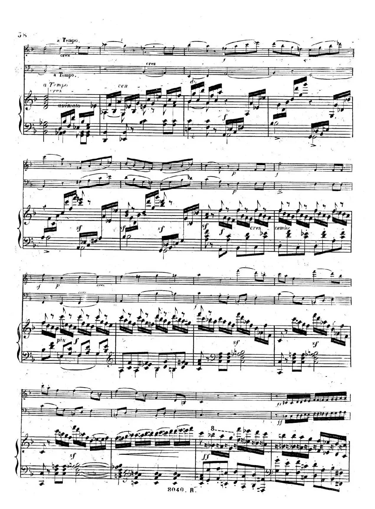 Piano Trio No.1 in d Minor Op.49（d小调第一钢琴三重奏·第四乐章）