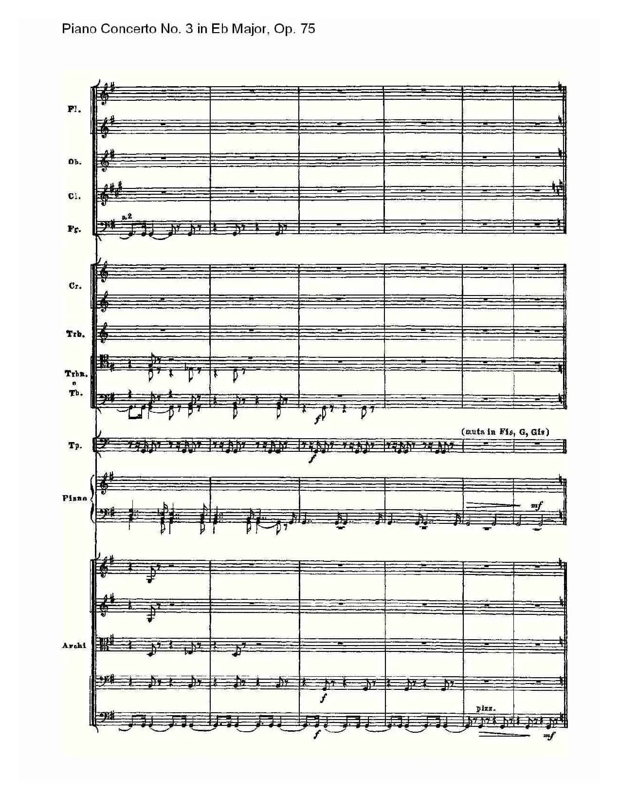 Piano Concerto No.3 in Eb Major, Op.75(Eb大调第三钢琴协奏)