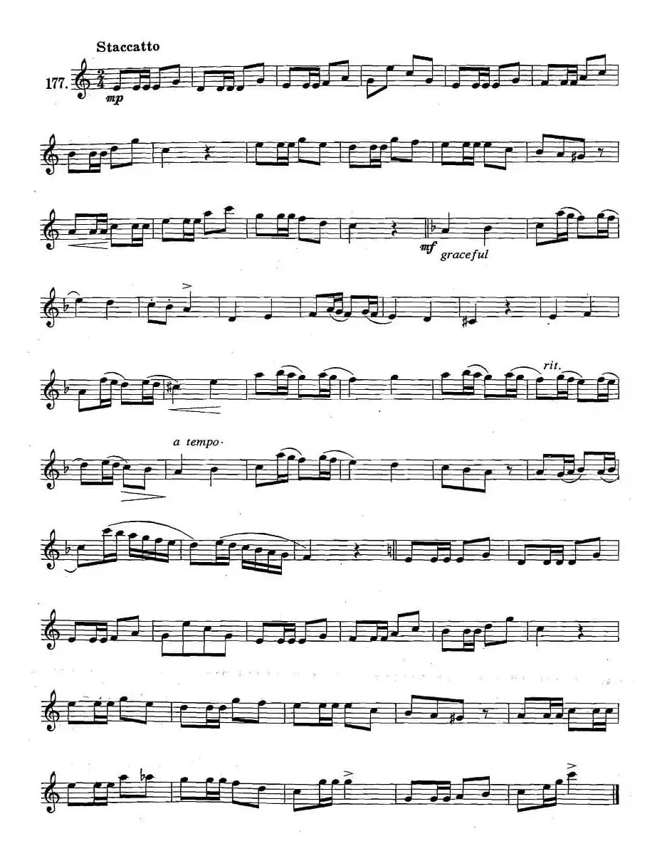 萨克斯练习曲合集（1—28）断音练习