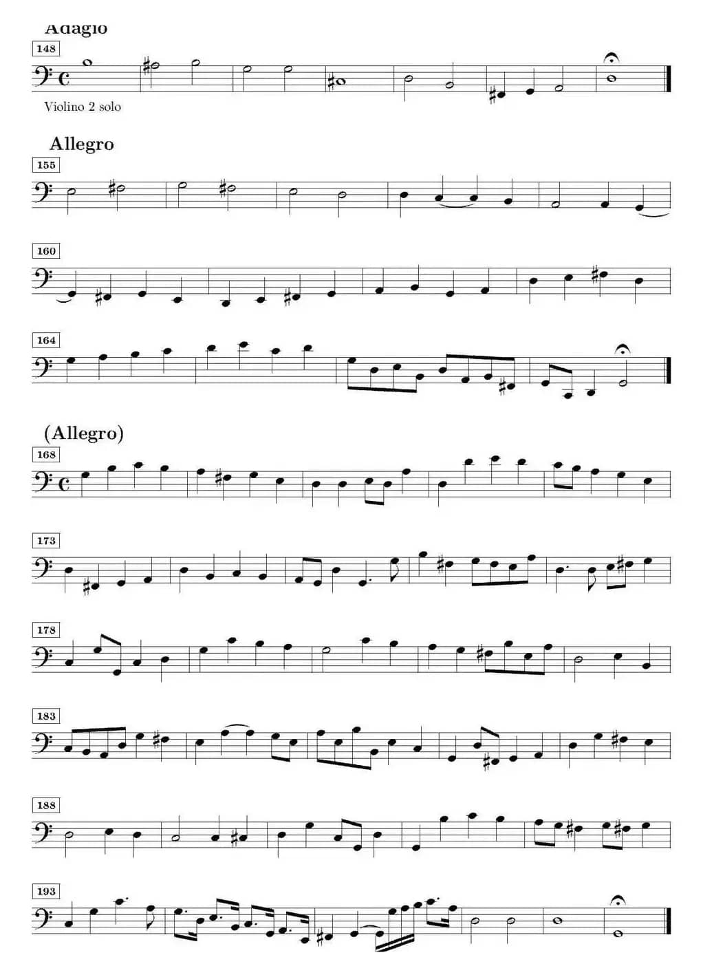 Sonata No.3（第三号小提琴奏鸣曲）（Basso Cont分谱）