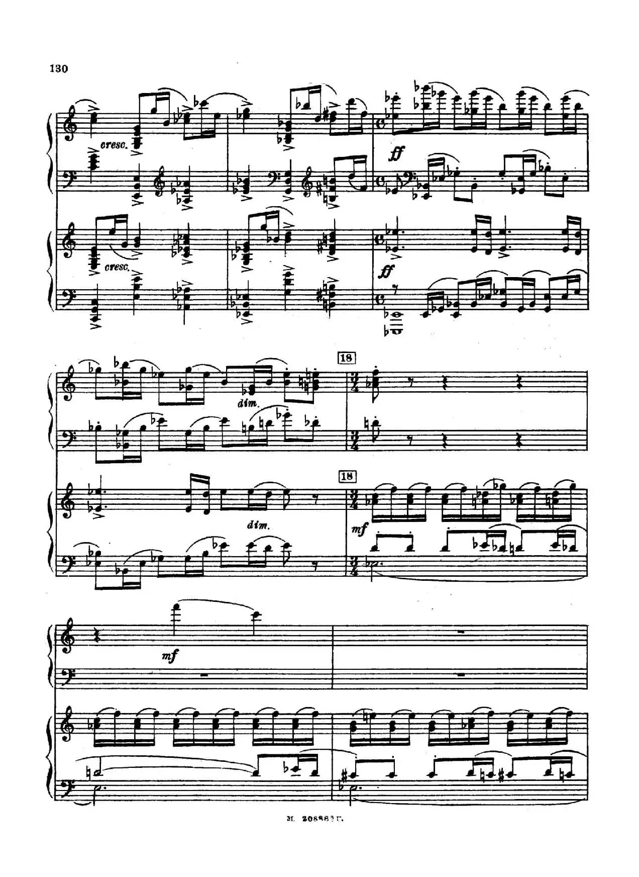 交响舞曲 Symphonic Dance Op.45（双钢琴）