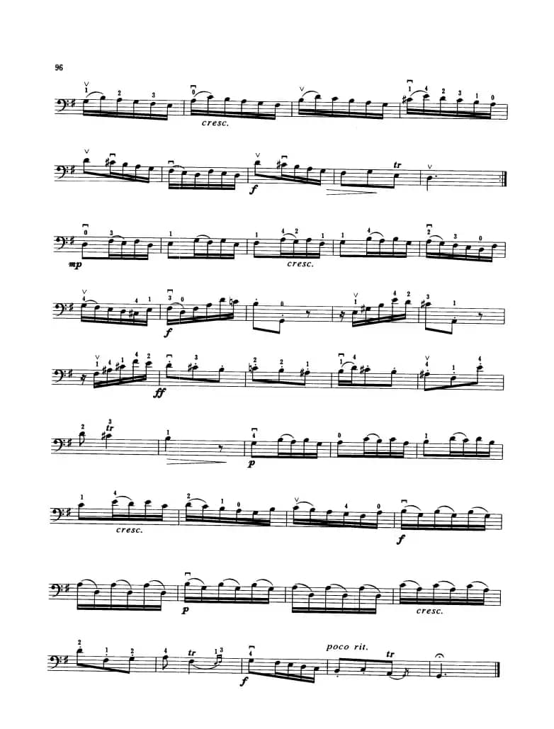 马尔切洛G大调奏鸣曲 （大提琴）