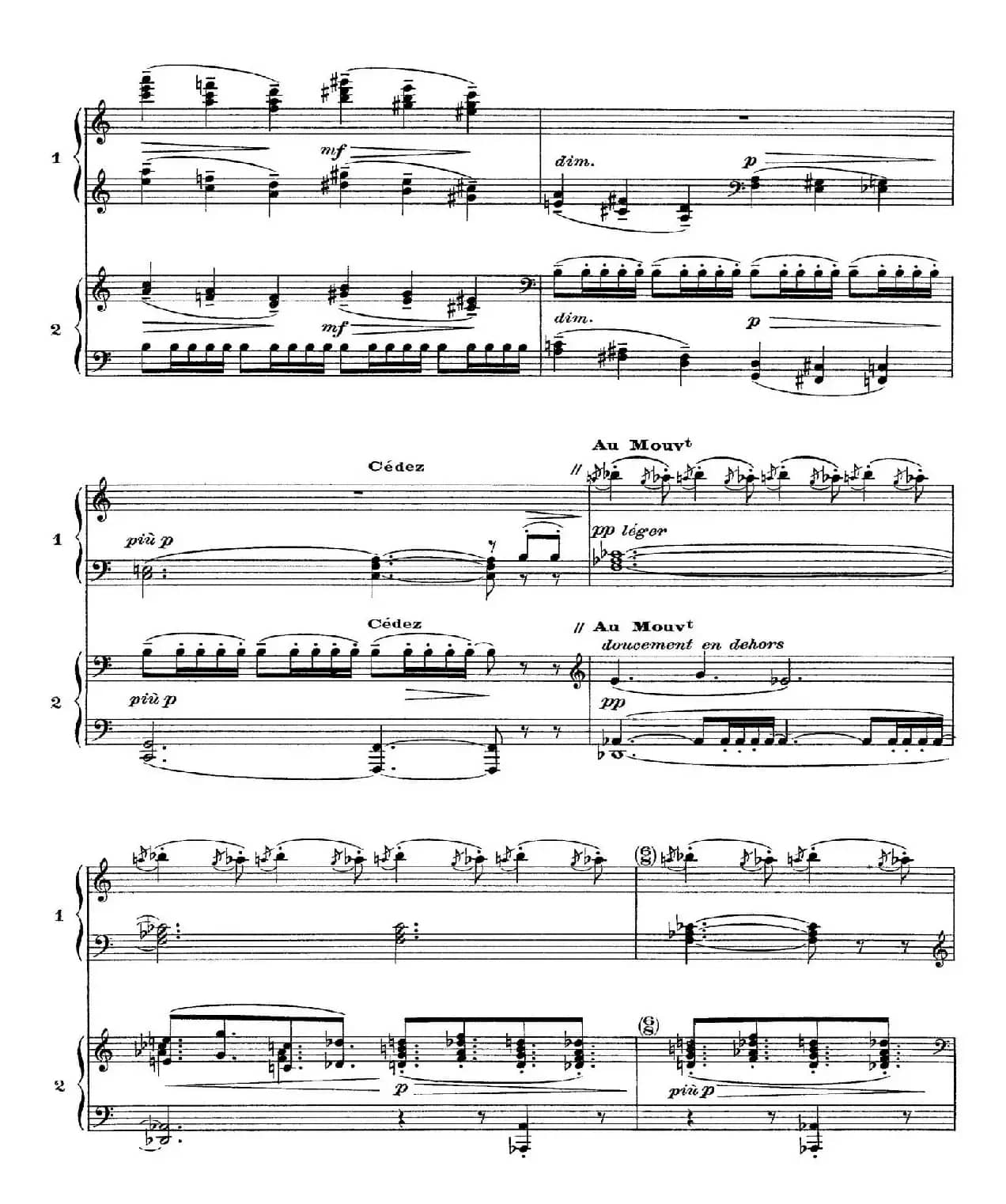 Six Epigraphes Antiques（6首古代墓志铭·四手联弹·Ⅲ）