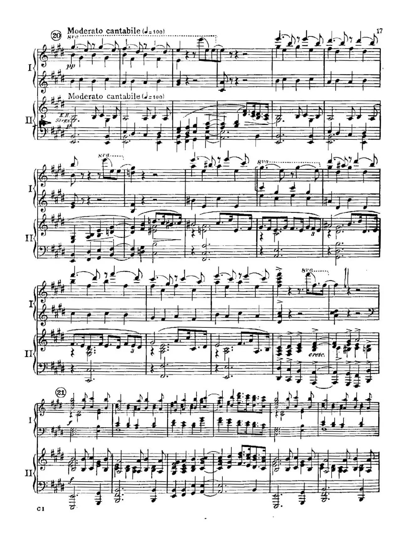 F大调爵士钢琴协奏曲（美版双钢琴原谱 P11—20）