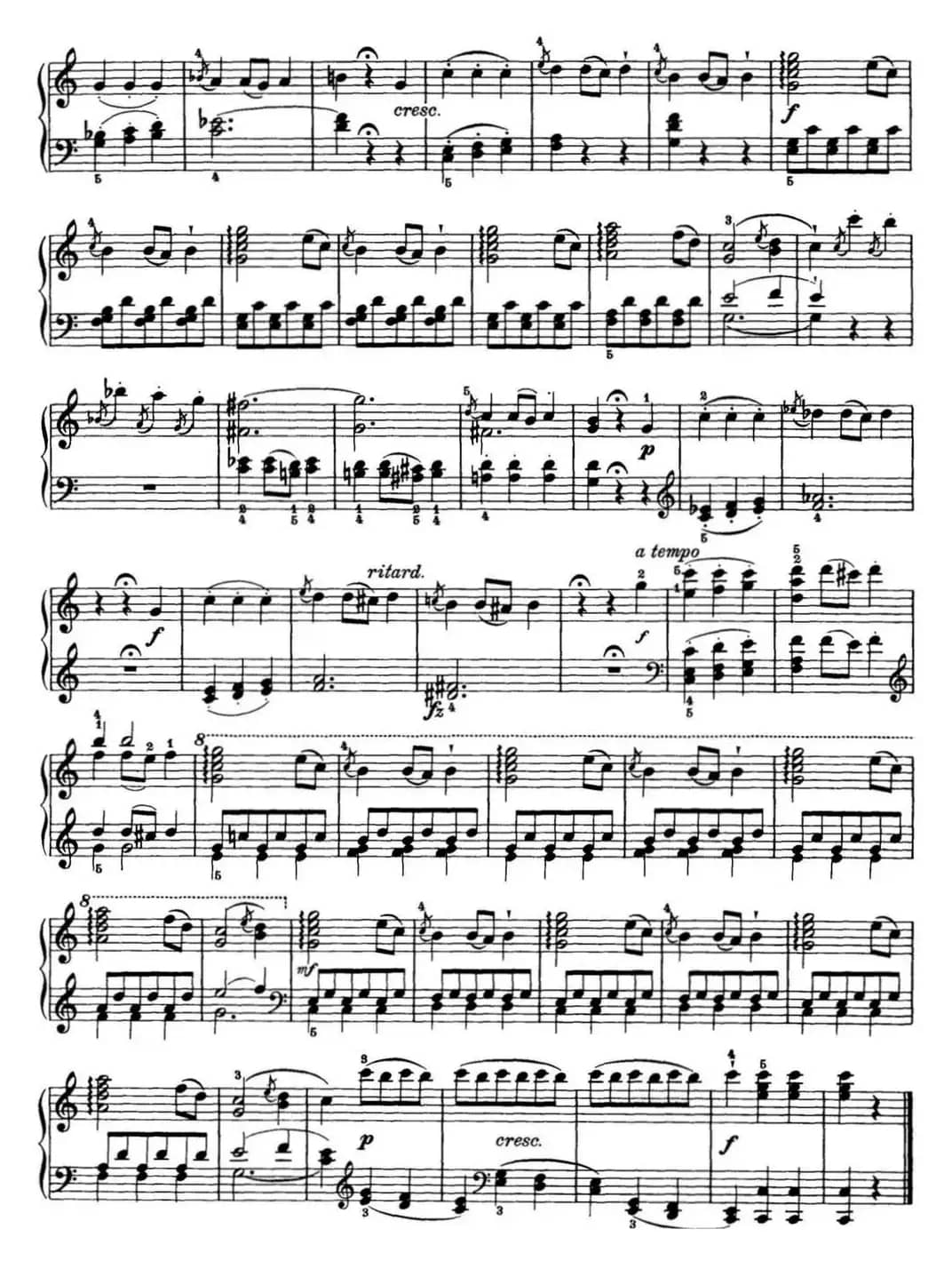 海顿 钢琴奏鸣曲 Hob XVI 50 in C major