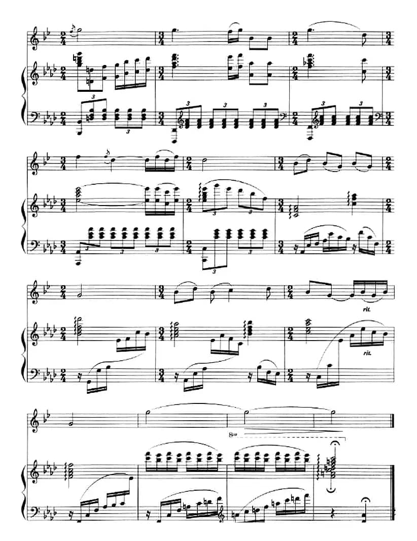 组曲《清水江畔》1.美丽的清水江（小号+钢琴伴奏）