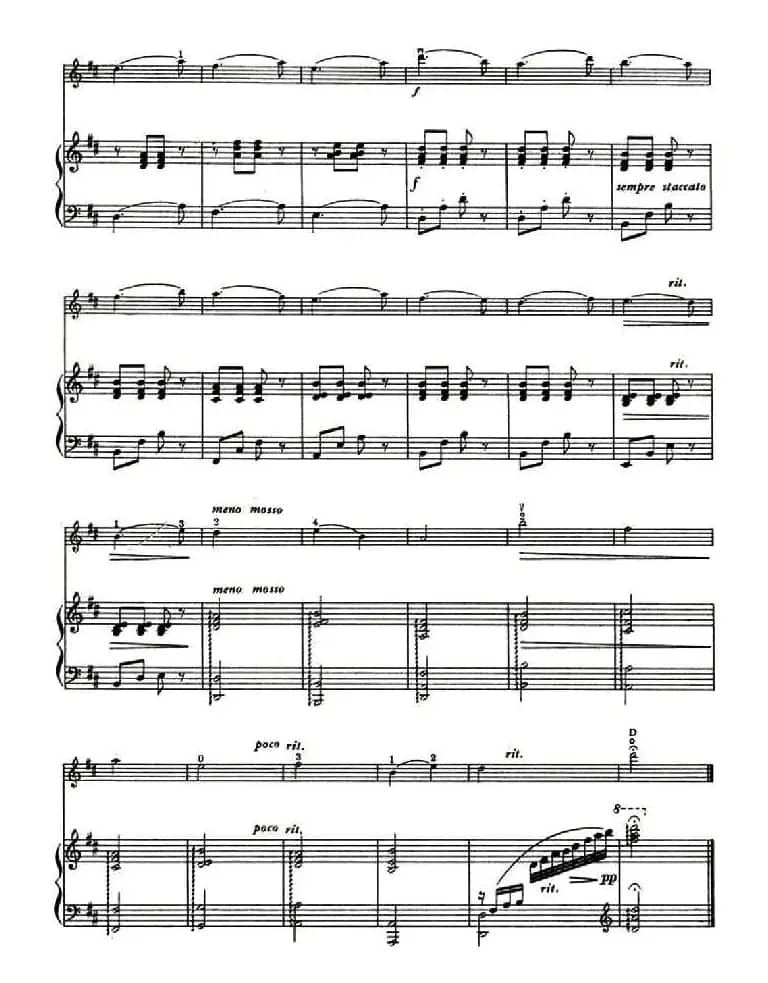 渔舟唱晚（许述惠改编版 、小提琴+钢琴伴奏）