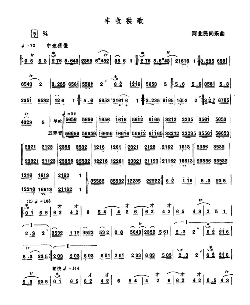 丰收秧歌（唢呐）