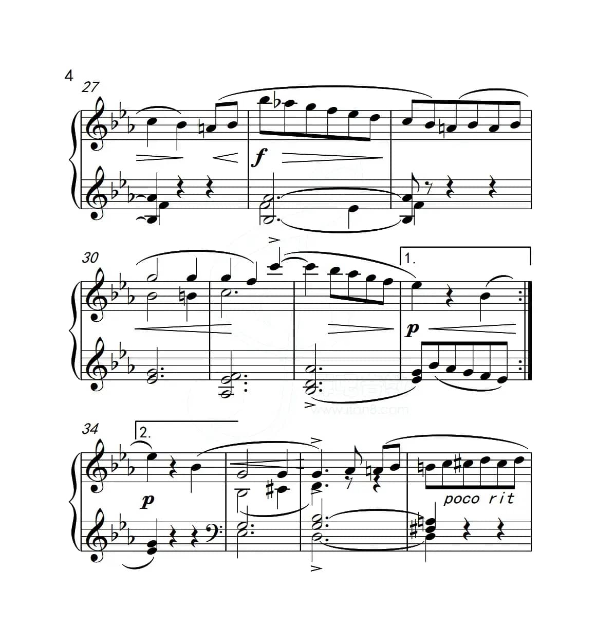 第五级B组 音乐小品（中国音乐学院钢琴考级作品1~6级）