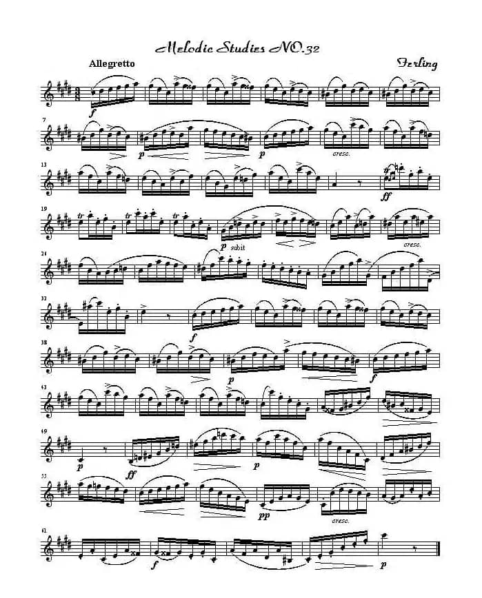 四十八首旋律练习曲之三十二