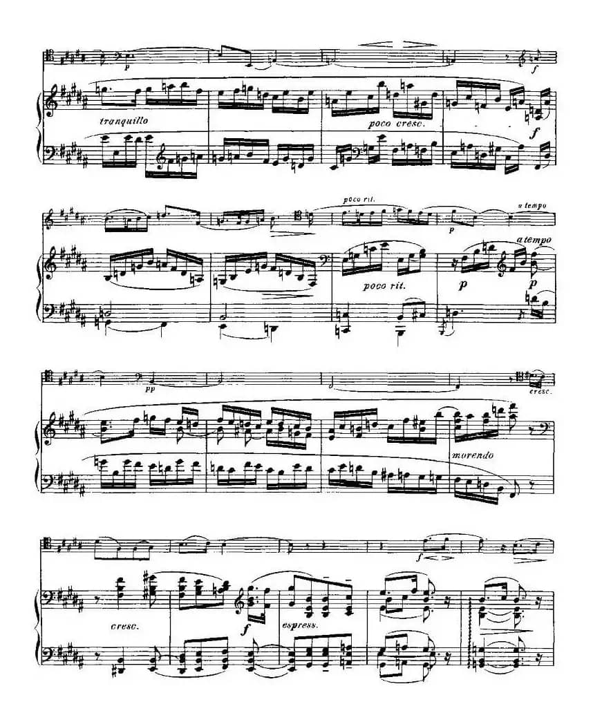 马克斯·布鲁赫 Op70 4首（大提琴+钢琴）