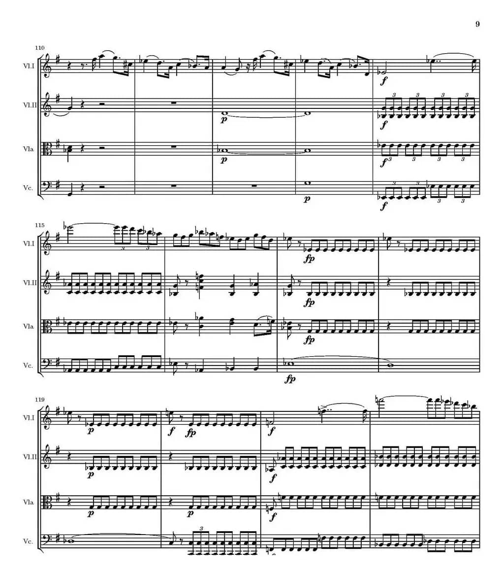 String Quartet nr.18 in E minor（E小调弦乐四重奏、P1-15）