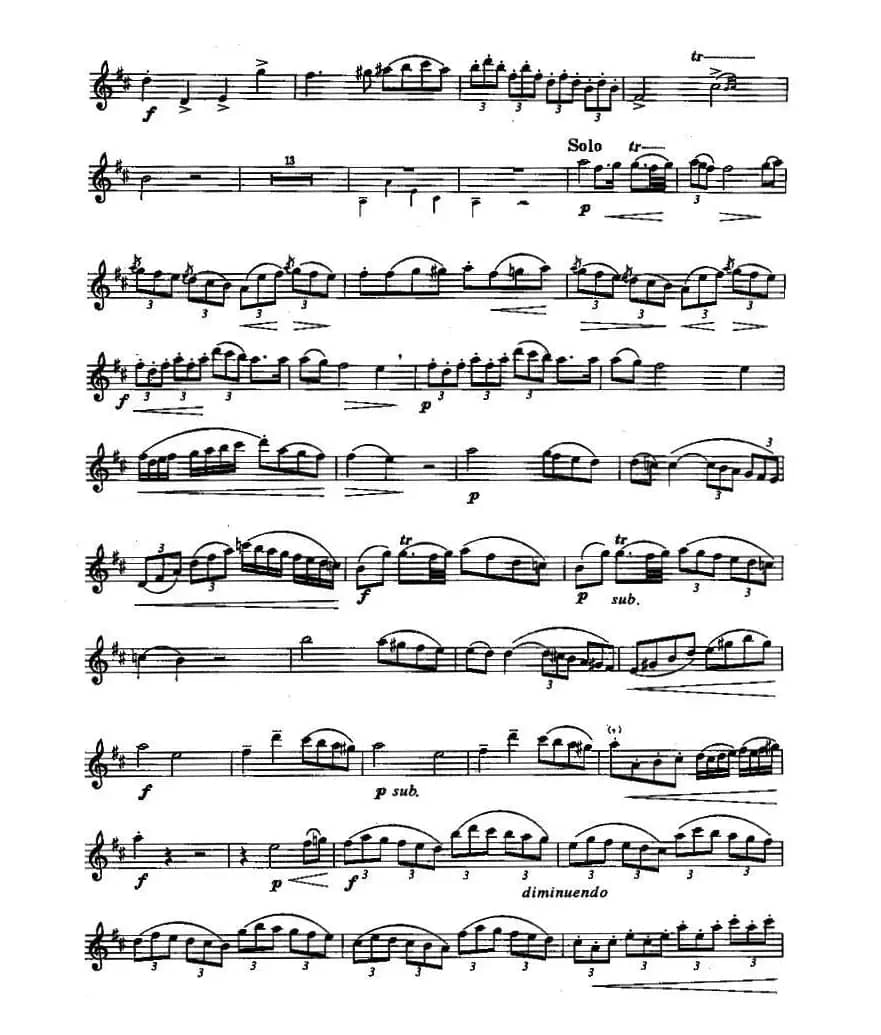 长笛六级考级曲谱