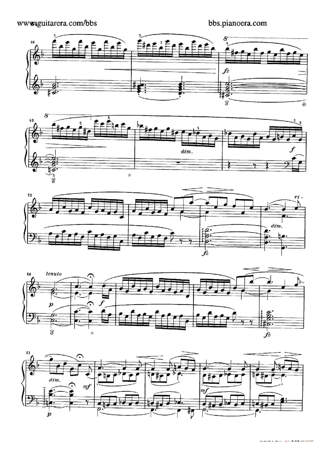 Neue Aquarelle Op.57(新水彩画· 5. 随想曲)